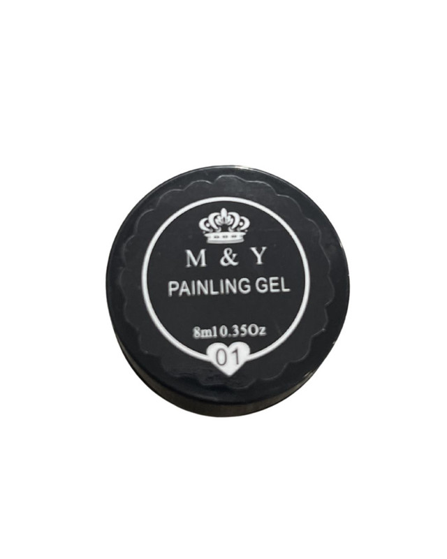 [MY043N] PAINLING GEL NEGRO M&Y (MY043)cont.8ml