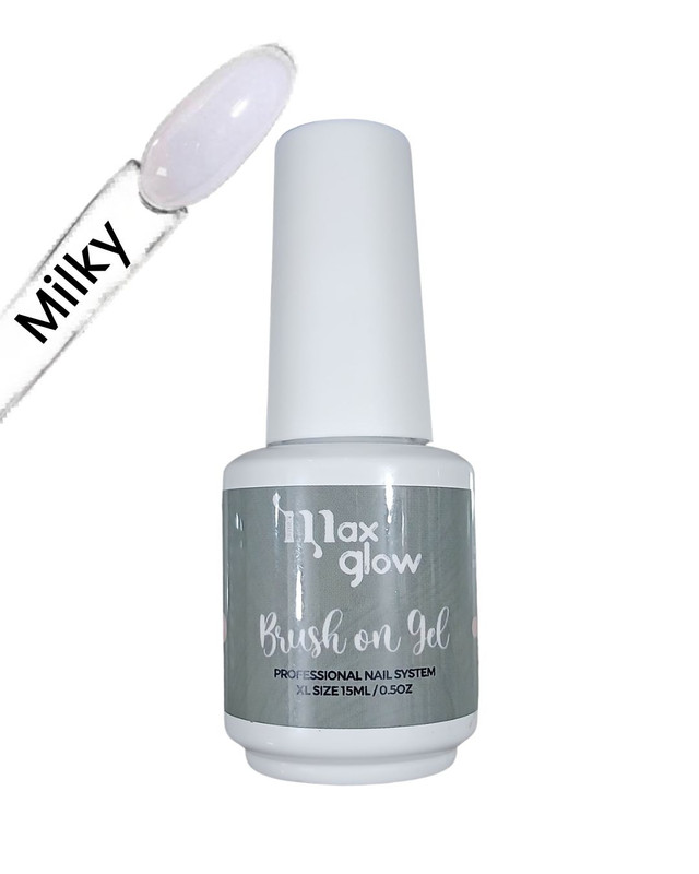 [ML1433(MILKY)] BRUSH ON GEL MAX GLOW MILKY 15ml.