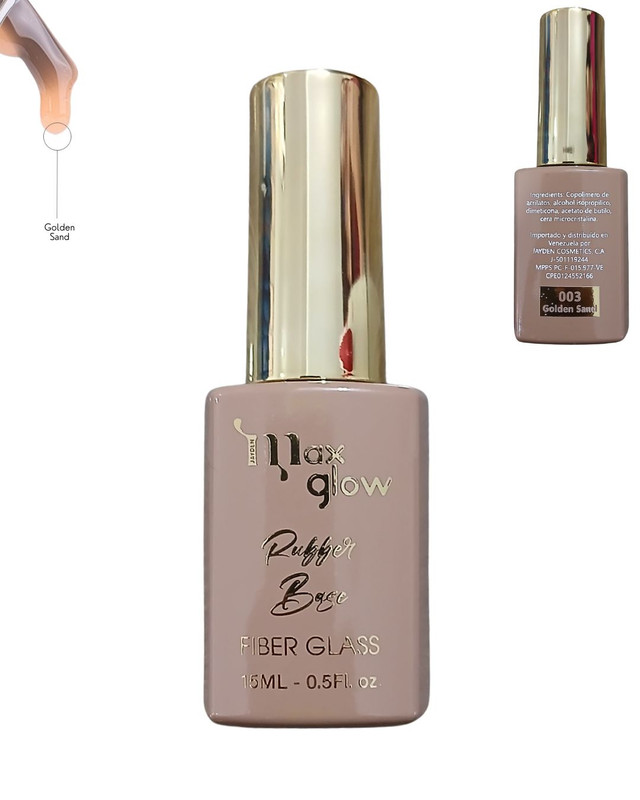 [ML1988(3)] RUBBER BASE MAX GLOW 3 GOLDEN SAND cont.15ml
