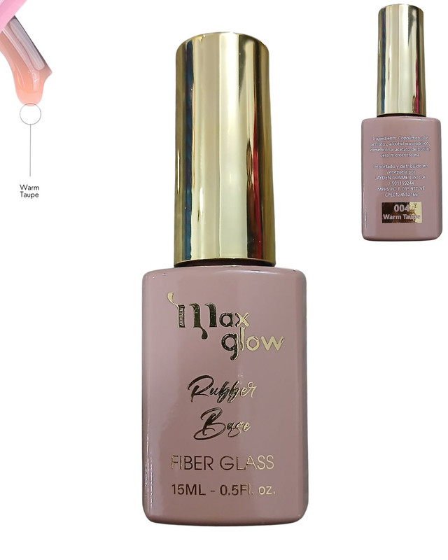 [ML1988(4)] RUBBER BASE MAX GLOW 4 WARM TAUPE cont.15ml