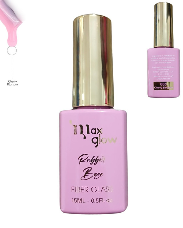 [ML1988(5)] RUBBER BASE MAX GLOW 5 CHERRY BLOSSOM cont.15ml