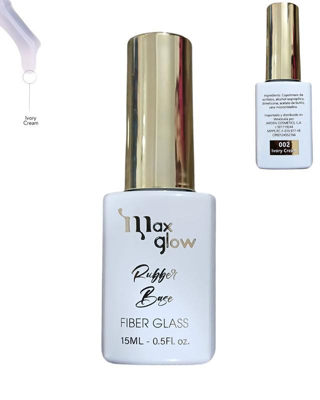 [ML1988(2)] RUBBER BASE MAX GLOW 2 IVORY CREAM cont.15ml