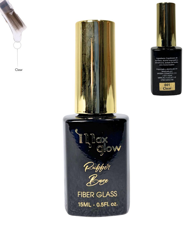 [ML1988(1)] RUBBER BASE MAX GLOW 1 CLEAR cont.15ml