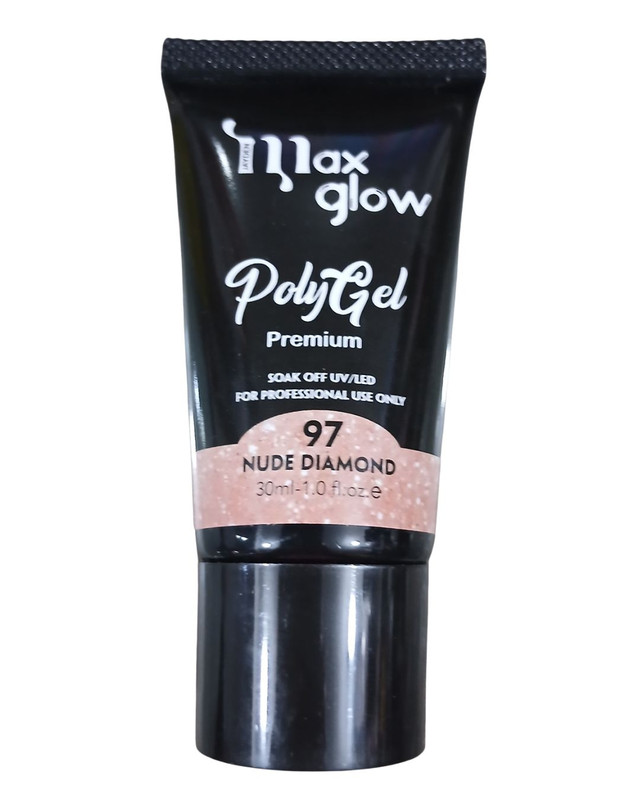 [ML1576(97NUDEDIAMOND)] POLY GEL MAXGLOW PREMIUM 97 NUDE DIAMOND cont.30ml
