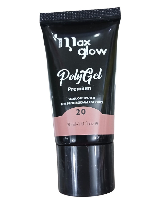 [ML1576(20)] POLY GEL MAXGLOW PREMIUM 20 cont.30ml