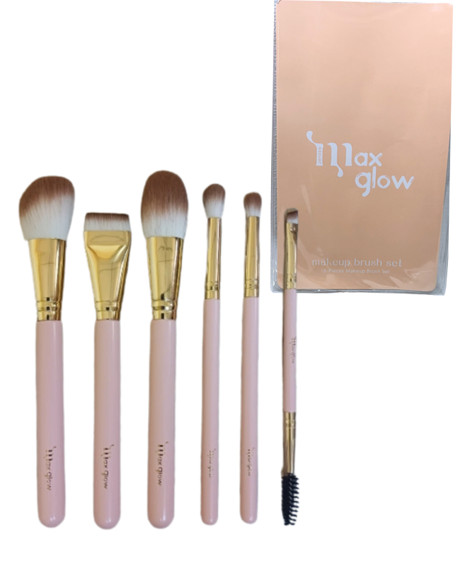 [6924372686133] SET DE BROCHAS MAXGLOW X6 UNIDADES (6133)