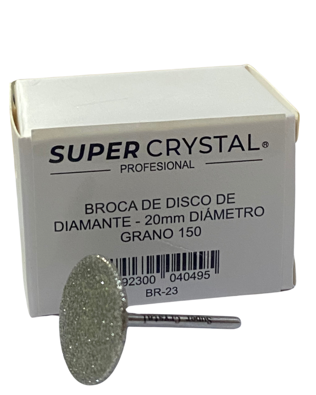 [75923000400495] PODODISCO DE PEDICURA 20mm GRANO 150 SUPERCRYSTAL (0495)