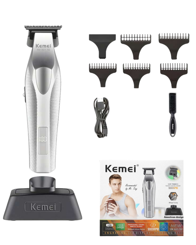 [6955549307025] TRIMMER INALAMBRICO KEMEI MODELO (KM-3023-702)