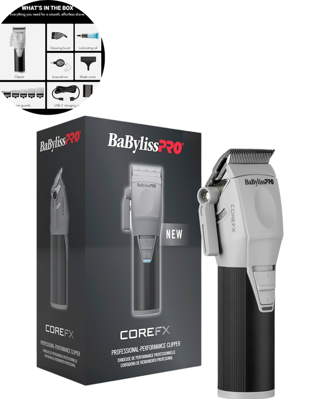 [74108510464] BABYLISSPRO BAR-FX86 BP CLIPPER COREFX BLACK/GRIS (0464)