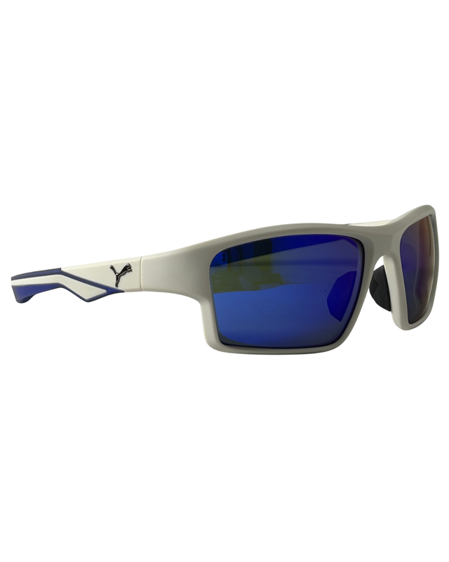 [PU0437S] PUMA SUNGLASSES GREY GREY BLUE/MIRROR (PU0437S )