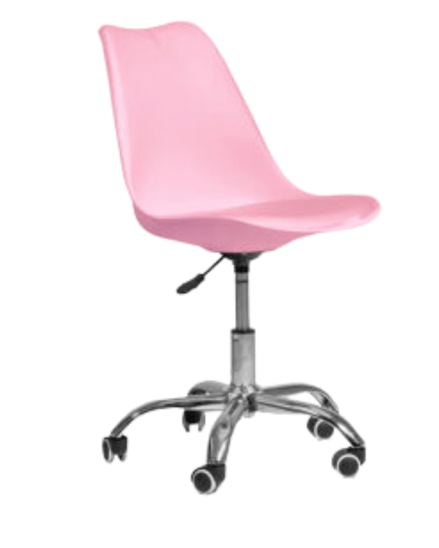 [KI-C008] SILLA TULIP OPERATIVA ROSADA