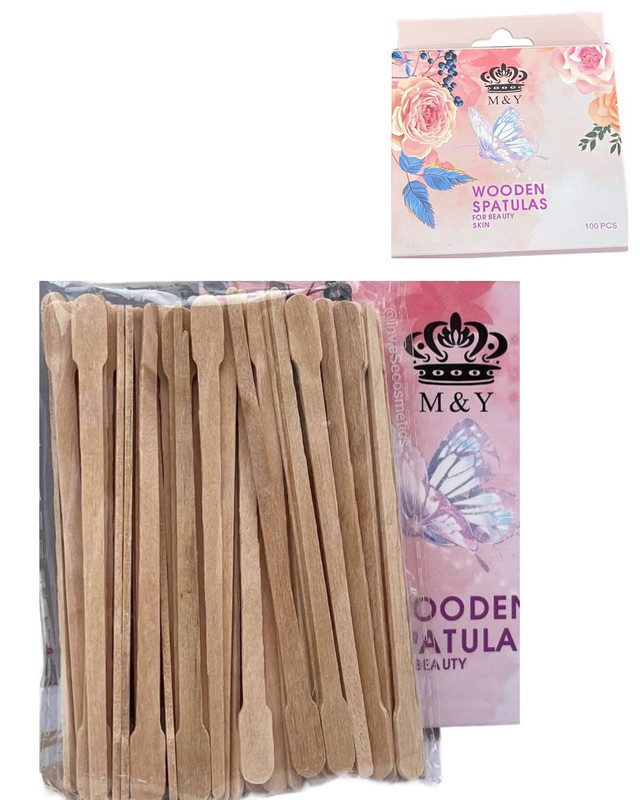 [6518526529263] PALETA PARA DEPILAR CEJAS X100 unidades M&Y (9263)