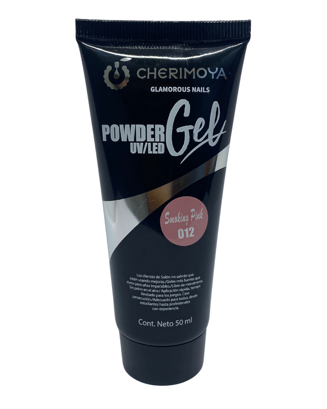 [7805250050125] POWDER GEL UV-LED  CHERIMOYA TONO #012 SMOKING PINK cont.50ml