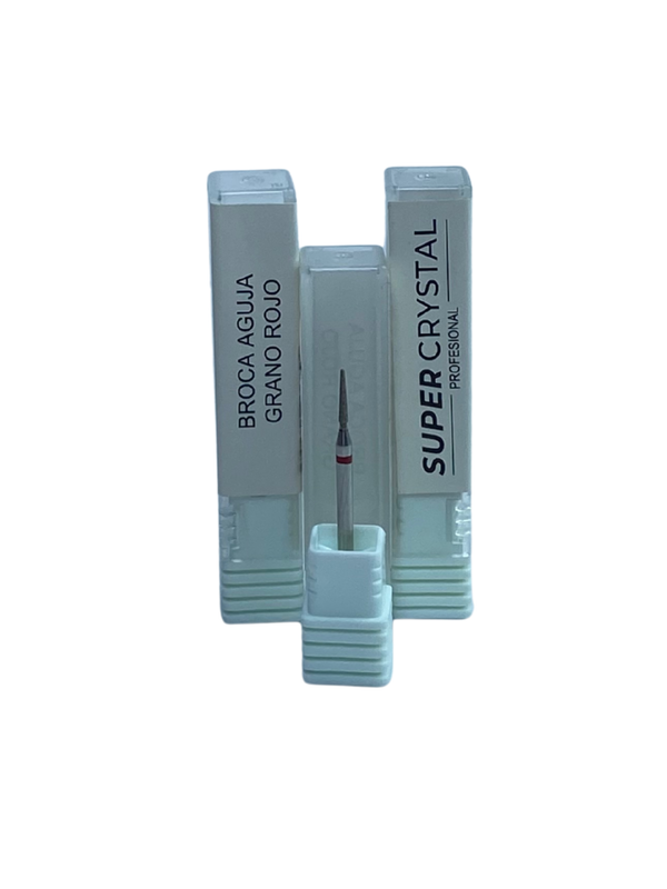 [7592300036894] Broca Aguja  Grano Rojo SUPER CRYSTAL