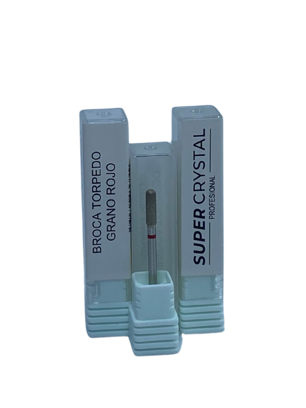 [7592300036849] Broca Torpedo Grano rojo SUPER CRYSTAL