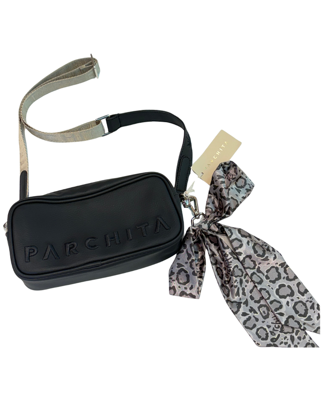[PCH015] BANDOLERA NILA NEGRO PARCHITA