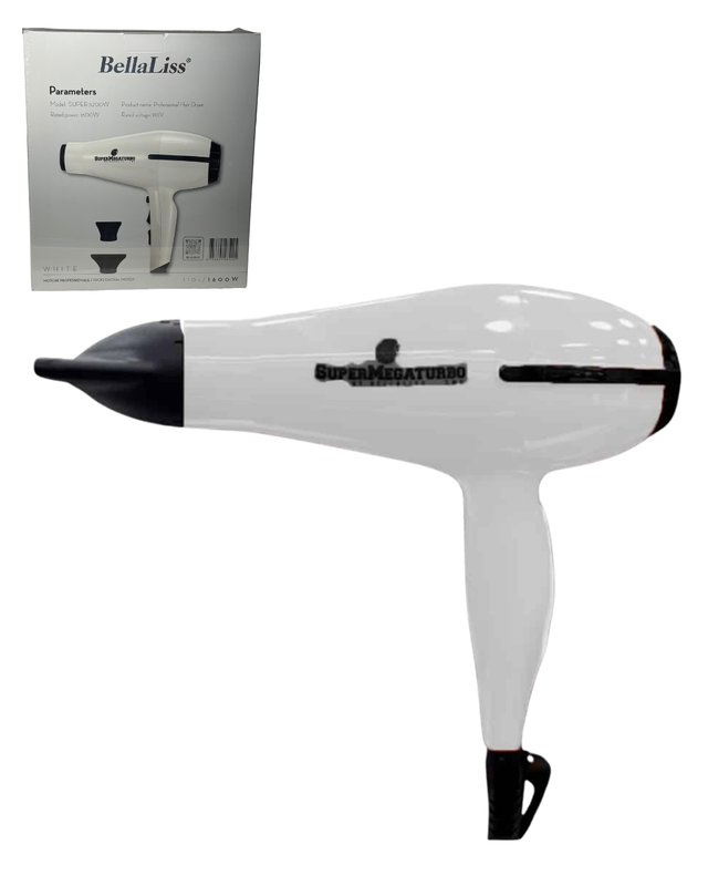 [6756695485205] SECADOR  SUPERMEGATURBO SUPER-5200W BLANCO BELLALISS (5205)