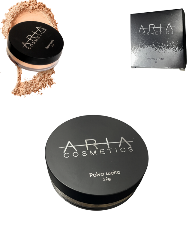 [2198500182147(BANANA)] POLVO SUELTO MATIFICANTE 330 BANANA ARIA COSMETICS 12g