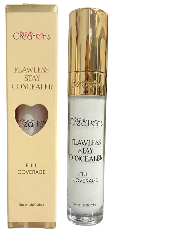 [683609859134] BEAUTY CREATIONS FLAWLESS STAY CONCEALER/ CORRECTOR WHITE cont:8g (9134)