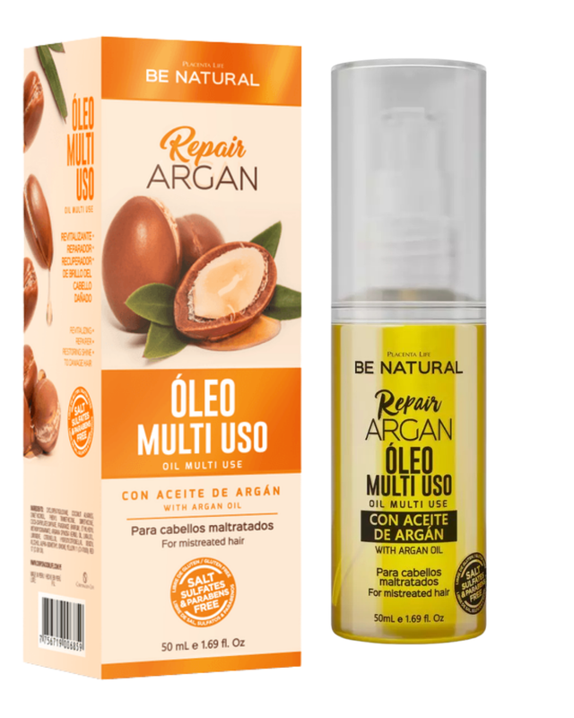 [7756719006859] PL BE NATURAL REPAIR ARGAN OLEO MULTI USO cont. 50ml