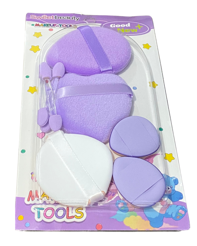 [ML1939(MORADO)] BORLAS C/APLICADORBSWEET BEAUTY BX-4363 (MORADO)
